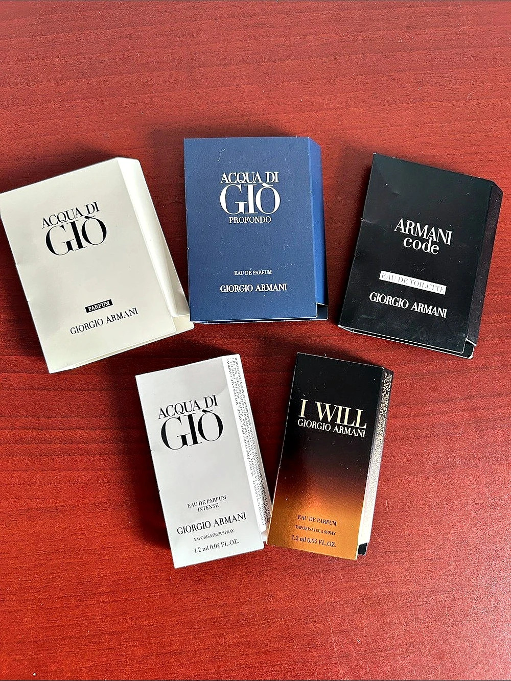 1.2mlx5 Giorgio Armani Men's Sample Set